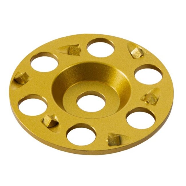 125/22,2mm Pristis komschijf PKD segm. Puntig Agressief Goud