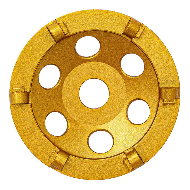 125/22,2mm Pristis komschijf PKD segm. Large Goud