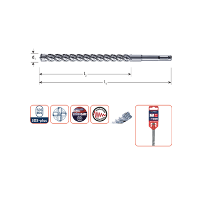 SDS+4 hamerboor  Ø11-16 mm