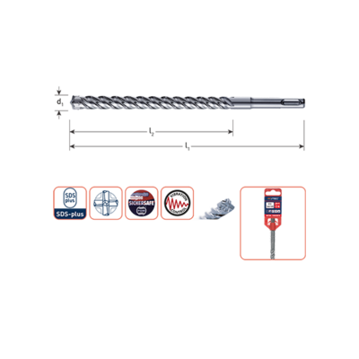 SDS+4 hamerboor  Ø18-32 mm