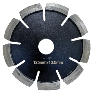Pristis 125/22,2x10,0mm Pristis cementvoegenfrees zwart Dia Pristis 125/22,2x10,0mm Pristis cementvoegenfrees zwart Dia