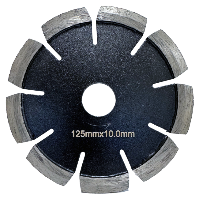 125/22,2x10,0mm Pristis cementvoegenfrees zwart Dia