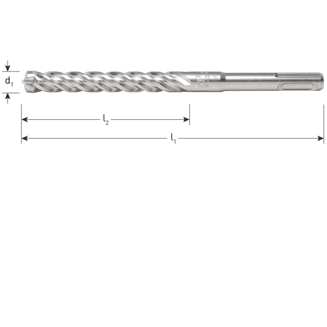 SDS+4 20x1000/950mm S4 hamerboren 4-snijder