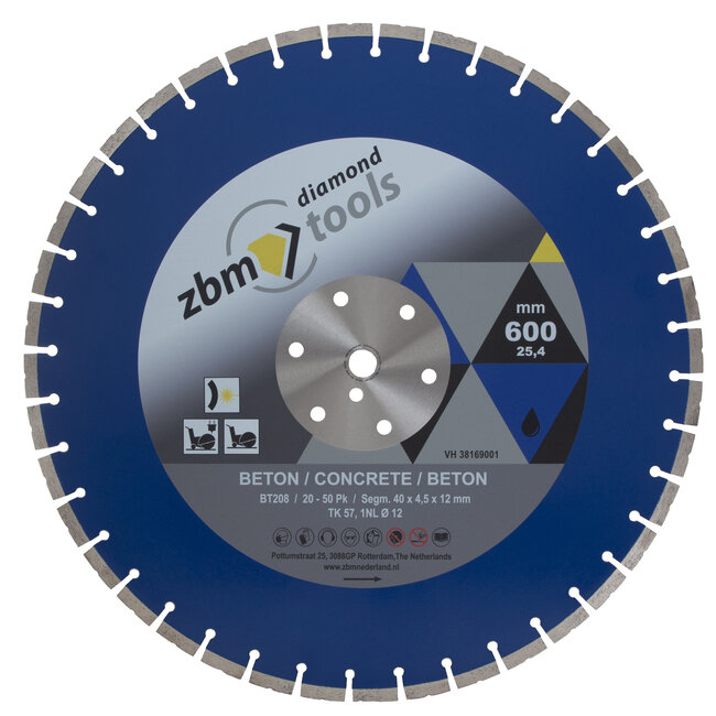 600/25,4 - 4,5x12mm BT208 20-50Pk Beton Gentiaan blauw