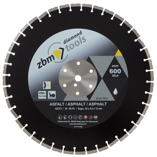 ZBM Diamondtools 600/25,4 - 4,4x12mm AS372 20-50Pk Asfalt Zwart