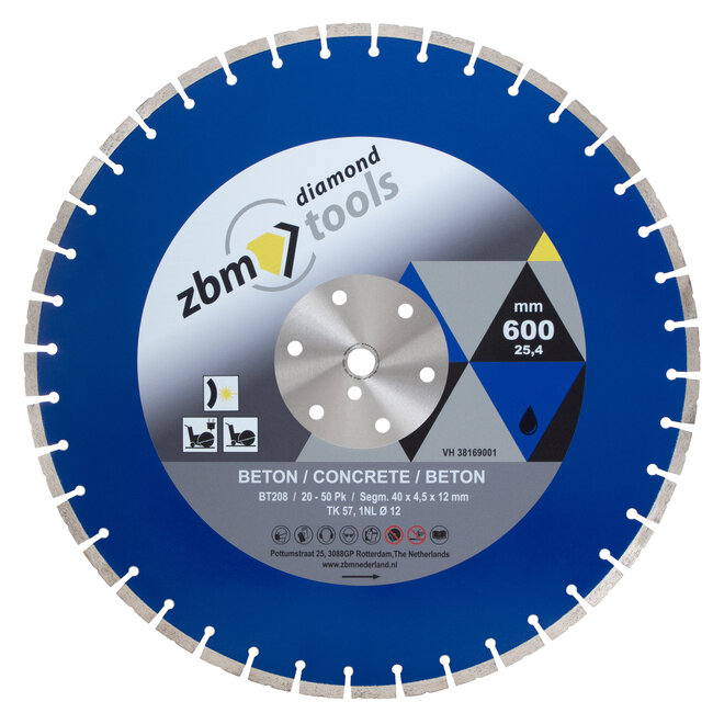 600/25,4 - 4,5x12mm BT208 20-50Pk Beton Gentiaan blauw