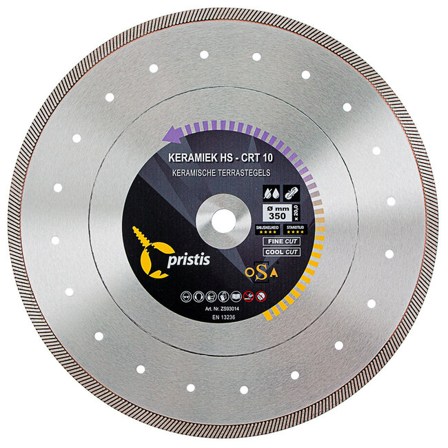 350/25,4 Pristis Keramiek HS-CRT 10 2,8x10 CR Turbo Blank