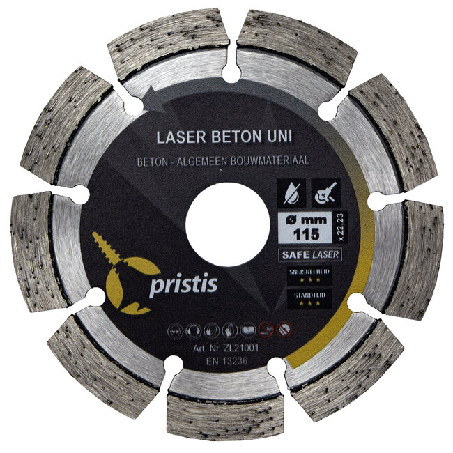 Diamantzaagblad universeel - laser beton uni 115 x 22,23 mm