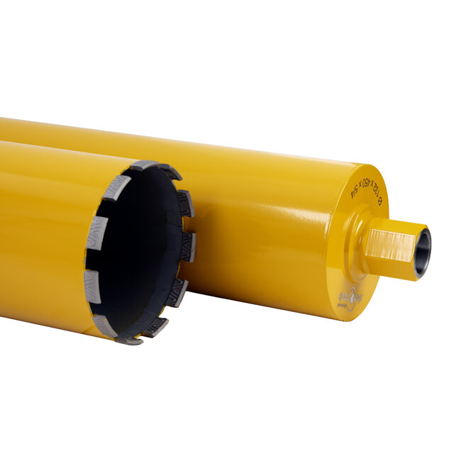 132/450 5/4UNC Lasergelast diamantboor dikwandig beton 3,0 kW geel