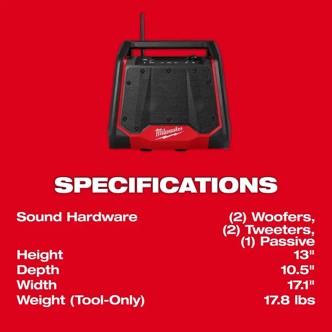 Milwaukee M18RC2DAB+ Jobsite radio/lader G2