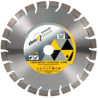 ZBM Diamondtools 200/22,23 ZBM Laser Beton - Ultra dun - 2,4mm ZBM Diamondtools 200/22,23 ZBM Laser Beton - Ultra dun - 2,4mm
