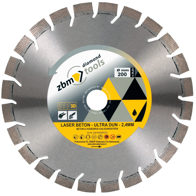 200/22,23 ZBM Laser Beton - Ultra dun - 2,4mm