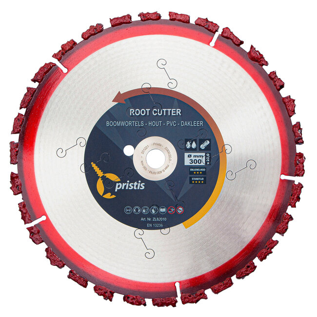 300/25,4 Pristis Rootcutter 20x6,0x10 30S Grof Blank