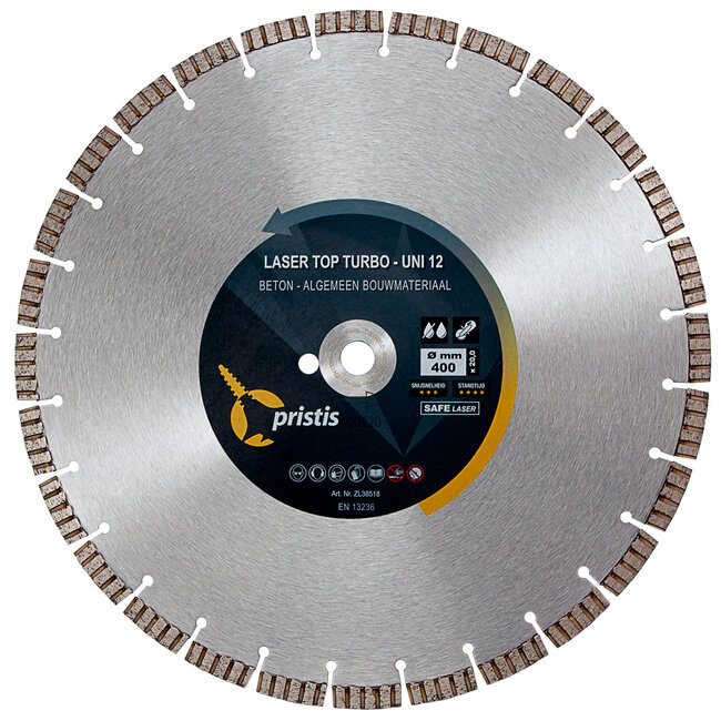 400/25,4 Pristis Lsr Top Turbo-Uni 12 40x3,4x12 28S Blank