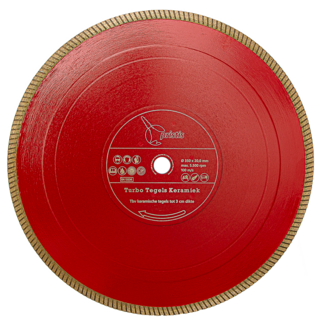Pristis 350/25,4 Pristis Turbo Tegels Keramiek 3cm - 2,6x10 CR- rood Pristis 350/25,4 Pristis Turbo Tegels Keramiek 3cm - 2,6x10 CR- rood