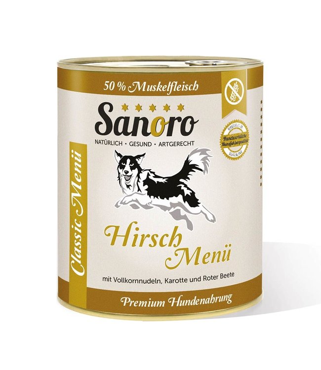 Classic Menü Hirsch mit Hartweizennudeln* und Karotte*