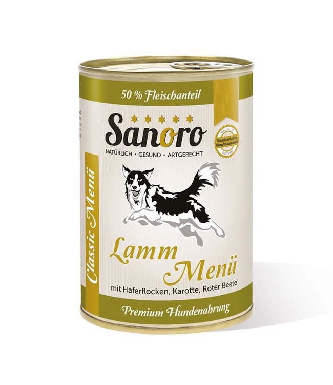 Classic Menü Lamm mit 50 % Fleischanteil, Haferflocken* und Karotte*