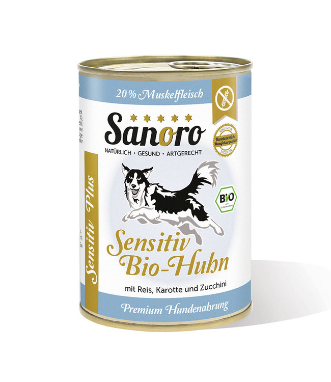 Sensitiv Menü PLUS Bio-Huhn mit Bio-Reis und Bio-Karotte