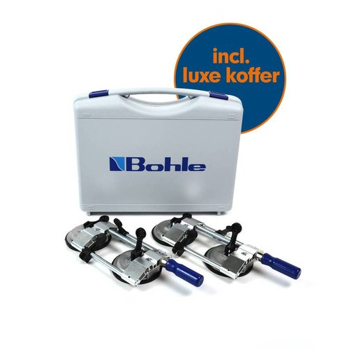 Bohle Veribor® Platenspannerset, 10 - 55 mm BO 650.35 inclusief koffer