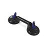 Bohle Veribor® Ventouse blue line, 2 têtes BO 602.10BL, en plastique avec affichage du vide