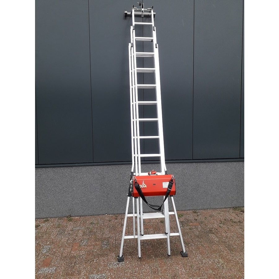 Laddertakel met multi functionele ladder 2 of 3 delig