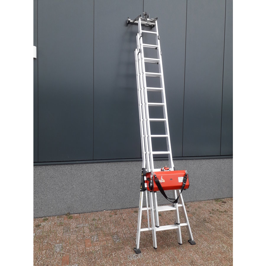 Laddertakel met multi functionele ladder 2 of 3 delig