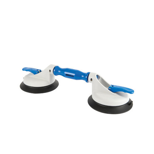 Veribor® 2-kops scharnierende zuigheffer van kunststof met grote rubberen schijven en een scharnierende zuigheffer,  BO 602.3G