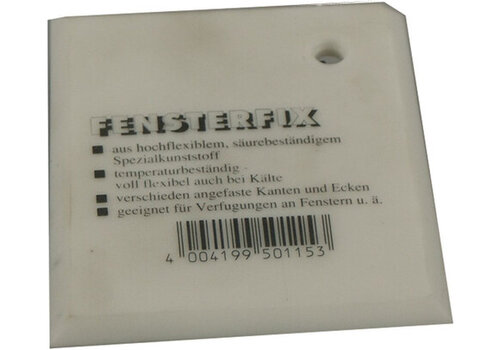 Kitstrijker "Fensterfix" met rechte randen, 90x80x5 mm, P120.19.001