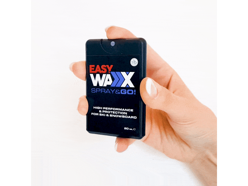 EasyWaxxx Spray & GO, alternative to cold ski and snowboard wax, easy to apply!