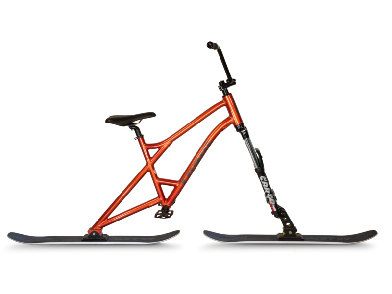 TNGNT De TNGNT Skibike Snowbike met Spinner Cargo MTB Downhill demper