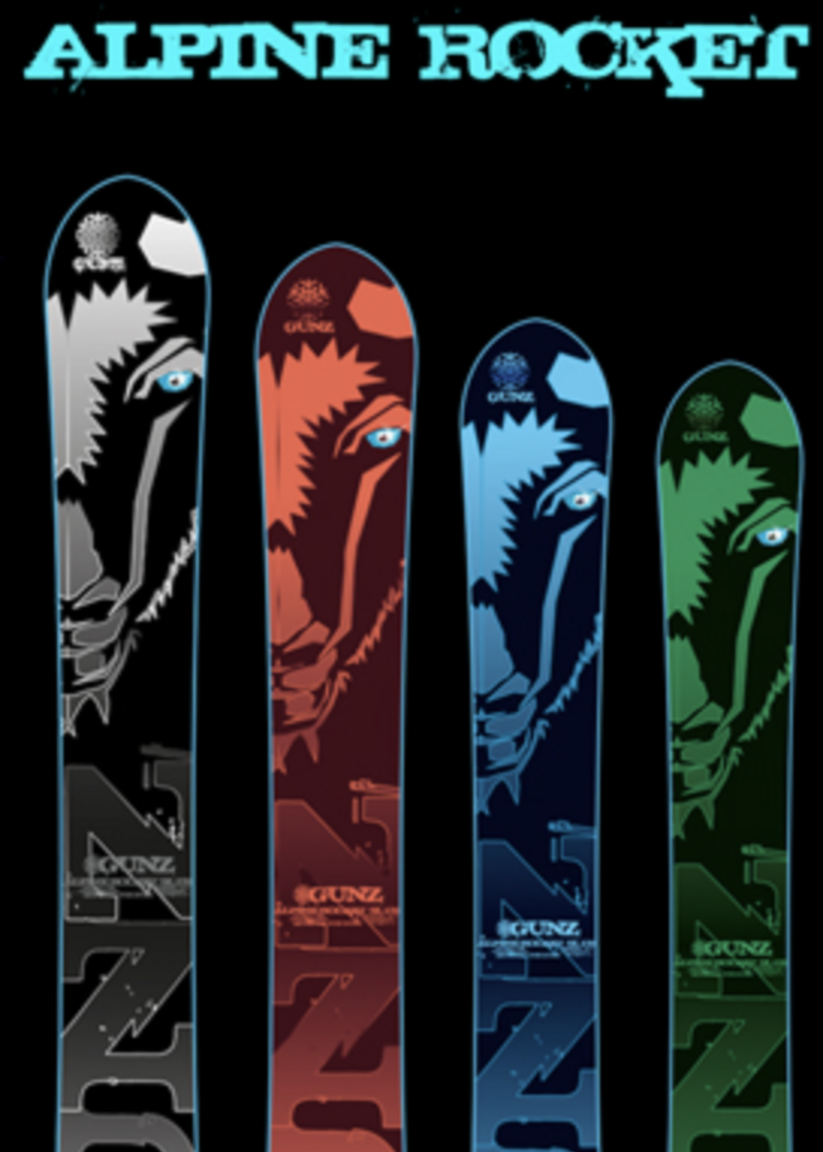 Snowgunz Snowgunz Monoski Alpine Rakete