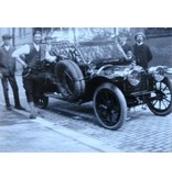 Vintage black/white Photograph of a beautiful classic car