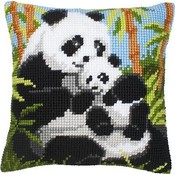 Vervaco Kussen Pandafamilie