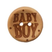 Houten knoop - Baby boy - 20 mm