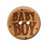 Houten knoop - Baby boy - 20 mm