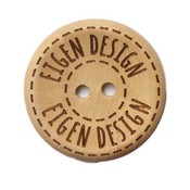 Houten knoop - Eigen design - 20 mm