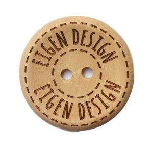 Houten knoop - Eigen design - 20 mm