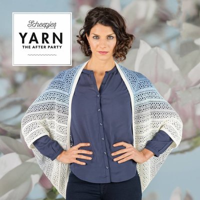 Scheepjes Yarn afterparty 27 Indigo Shrug