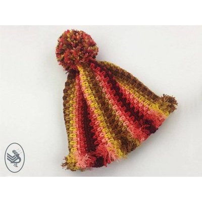 Durable Haakpakket: Autumn Red shawl & muts