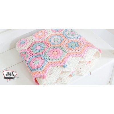 Durable Haakpakket: Hexagon Babydeken van Durable Cosy Fine