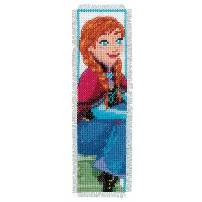 Vervaco Borduurpakket bladwijzer set Frozen Anna en Elsa