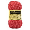 Scheepjes Softfun denim 514 - donkerrood