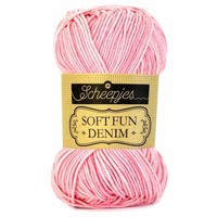 Scheepjes Softfun denim 504 - zachtroze