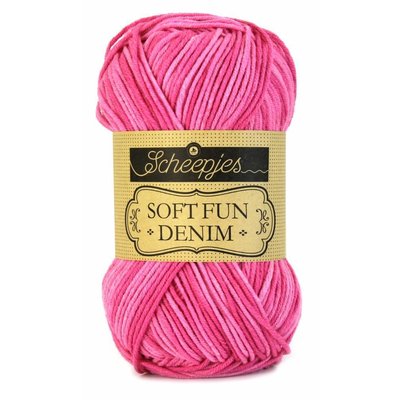 Scheepjes Softfun denim 503 - pink