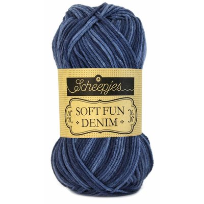 Scheepjes Softfun denim 501 - donkerblauw