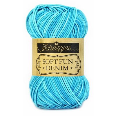 Scheepjes Softfun denim 500 - turquoise