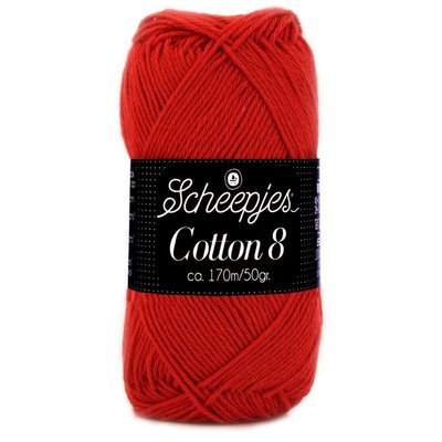 Scheepjes Cotton 8 - 510 - rood