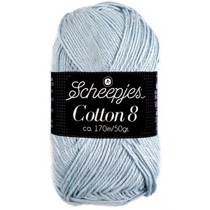 Scheepjes Cotton 8 - 652 - grijsblauw