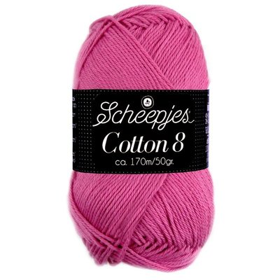 Scheepjes Cotton 8 - 653 - donkerroze