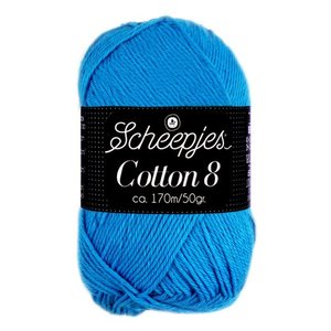 Scheepjes Cotton 8 - 563 - aqua blauw